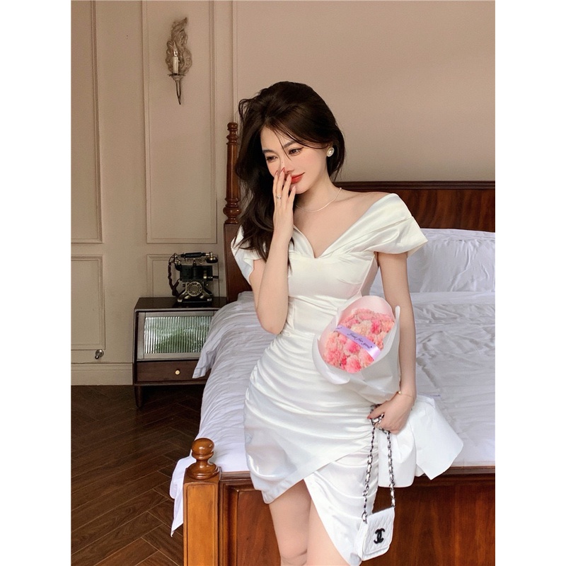 Đầm trễ vai dáng ôm quyến rũ dự tiệc Emilyshop ulzzang