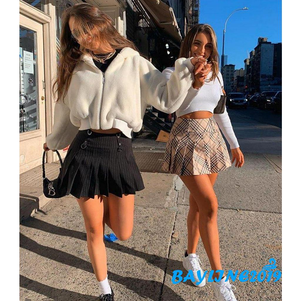 Chân Váy Chữ A Xếp Li In Họa Tiết Thời Trang Dành Cho Nữ