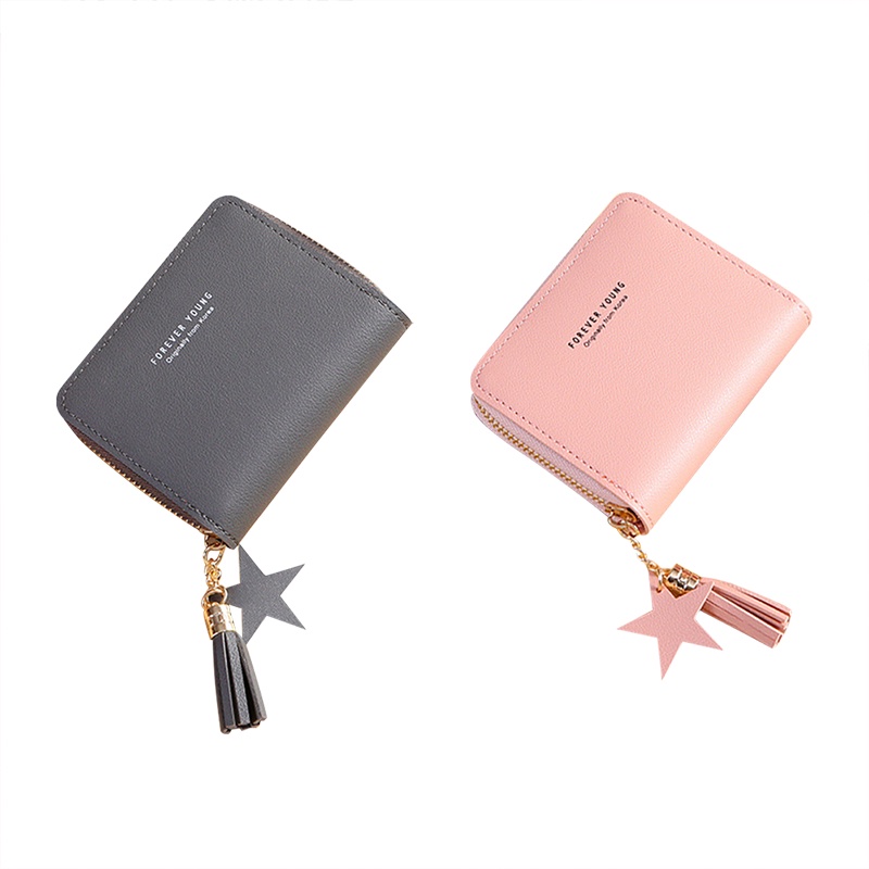 Ví Nữ Mini Khóa Kéo Thời Trang Hàn