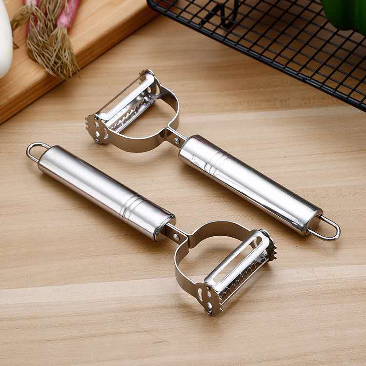 Nạo củ quả đa năng cao cấp 2 in 1 chống han gỉ và bào nạo sợi tiện lợi nhỏ gọn - Max Siêu thị tiện ích