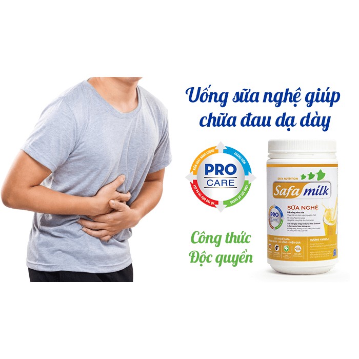 Combo 2 Hộp Sữa Nghệ Safa Milk 100Gr Làm Trắng Da, Giảm Đau Dạ dày