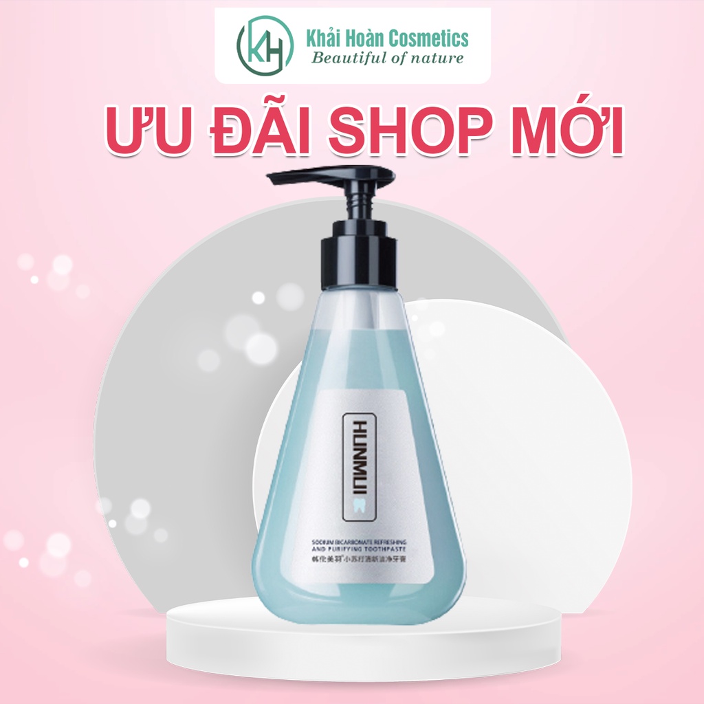 Kem Đánh Răng HUNMUI, Kem Đánh Răng Dạng Gel Lỏng Thơm, Vệ Sinh Răng Miệng Không Hôi Miệng Nội Địa Trung 210g