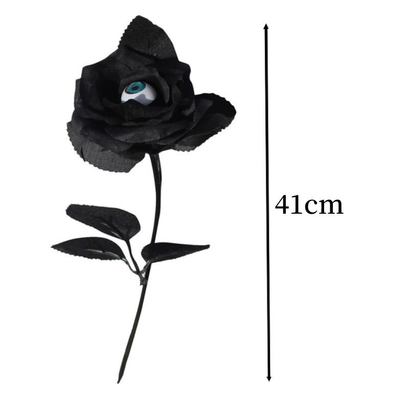 Simulation Roses Halloween With Eyeballs Home Decoration Party Fake Flower Props