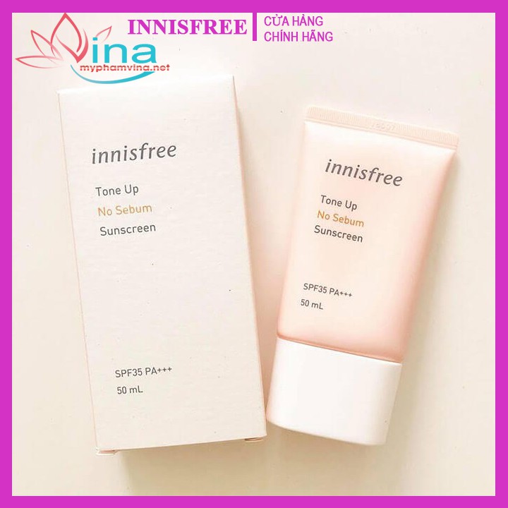 Kem Chống Nắng Innisfree Tone-Up No-Sebum SPF50+/PA+++ 50ml