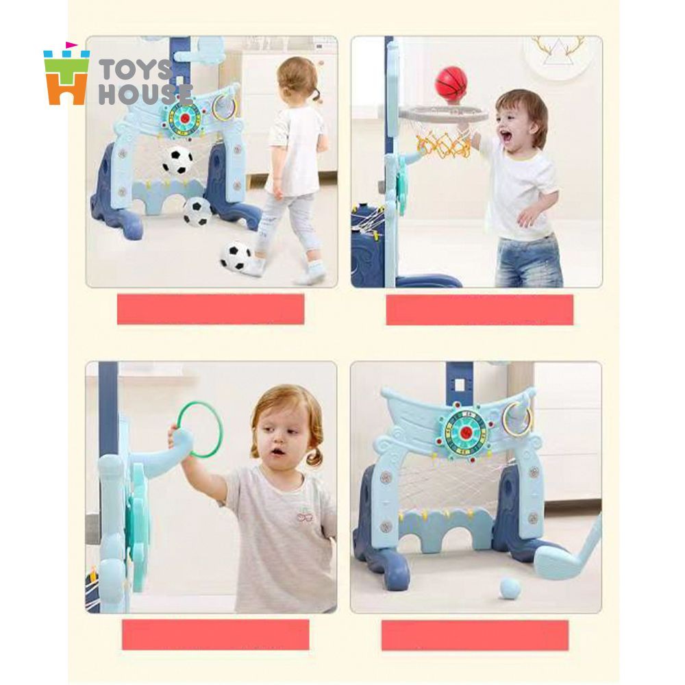 Bộ đồ chơi thể thao đa năng cho bé: Bóng đá, ném vòng, bóng rổ, Golf Toys House WM19046, hàng chính hãng cao cấp