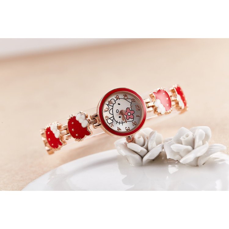ĐỒNG HỒ NỮ JW MINI Hello kitty CỰC XINH