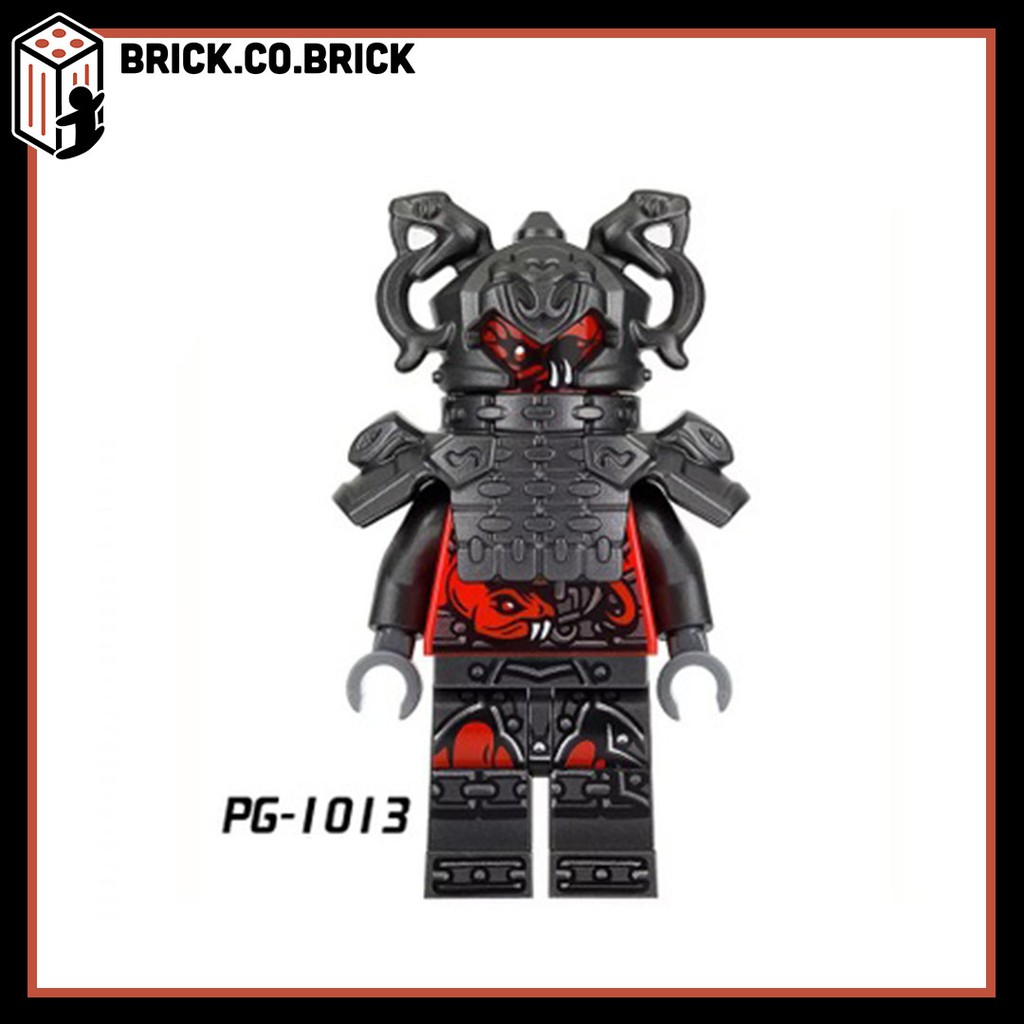 Samurai - Ninjago và quân đoàn Vermillion - Đồ chơi lắp ráp minifigure và non lego nhân vật ninja xà tinh PG8055