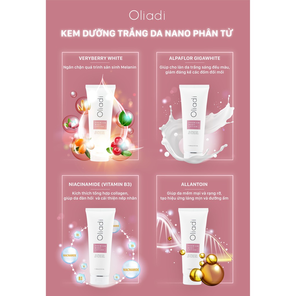 Kem Body Nano Dưỡng trắng bật tone OLIADI | BigBuy360 - bigbuy360.vn