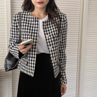 ÁO KHOÁC DẠ TWEED KẺ ĐỎ ĐEN SIÊU HOT HÀNG QUẢNG CHÂU