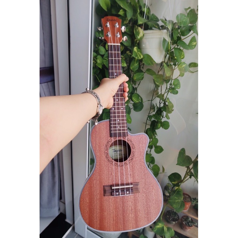 Đàn ukulele Tayste khuyết gỗ xịn-Tặng đủ phụ kiện bao đàn