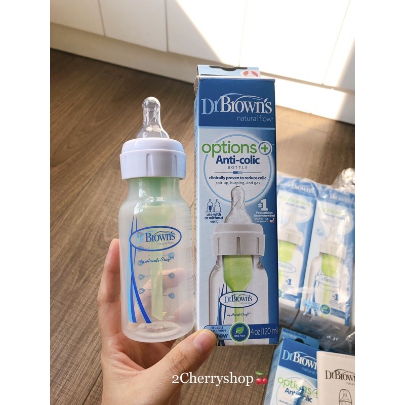 Bình sữa Dr brown’s 120ml Option Plus➕ (Mẫu mới)