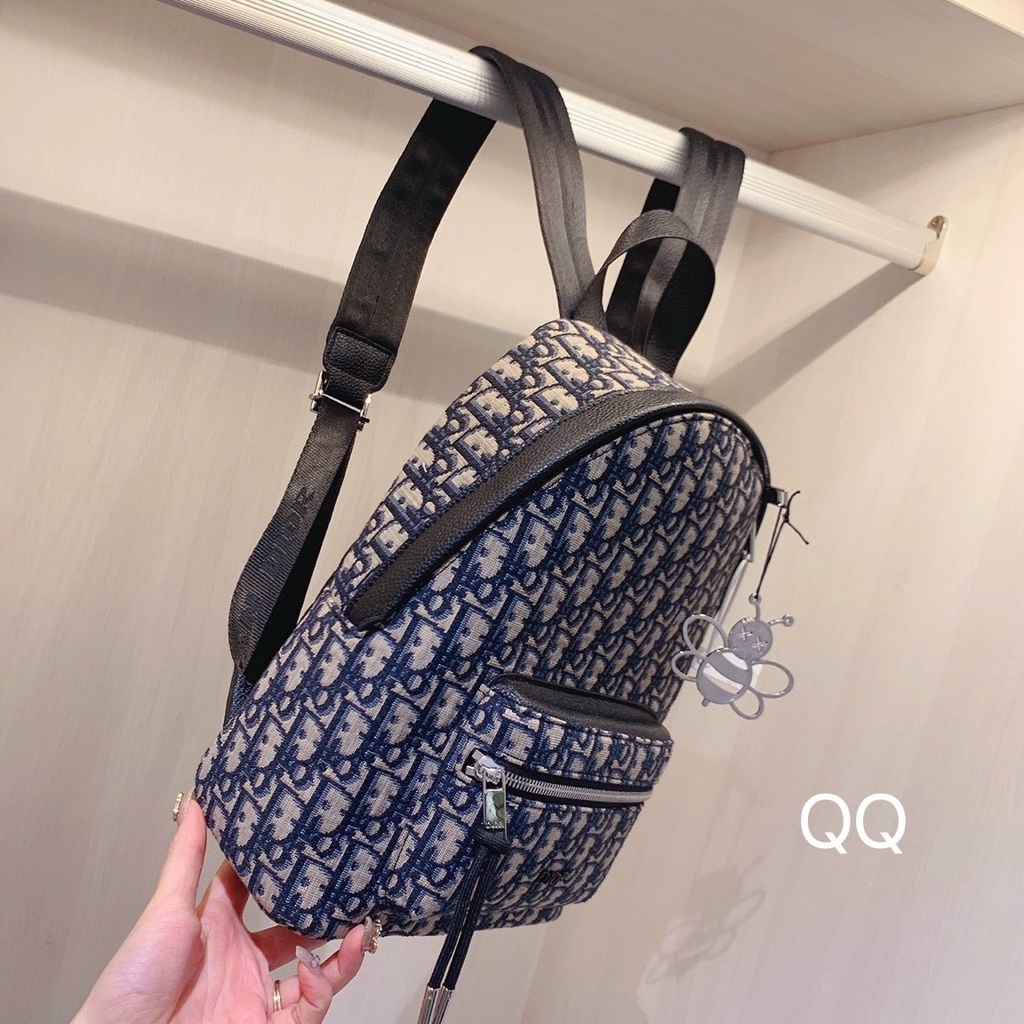 Balo  Di.or Thổ Cẩm Size 24cm Tặng kèm CHARM ONG 🐝