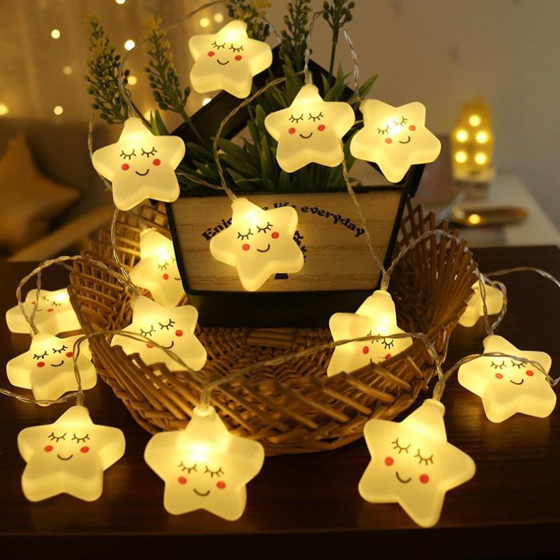 Đèn led trang trí Happyhome🌈🌩️🍀 🌈🌩️🍀 Đèn led trang trí mặt cười hình Sao, Mây