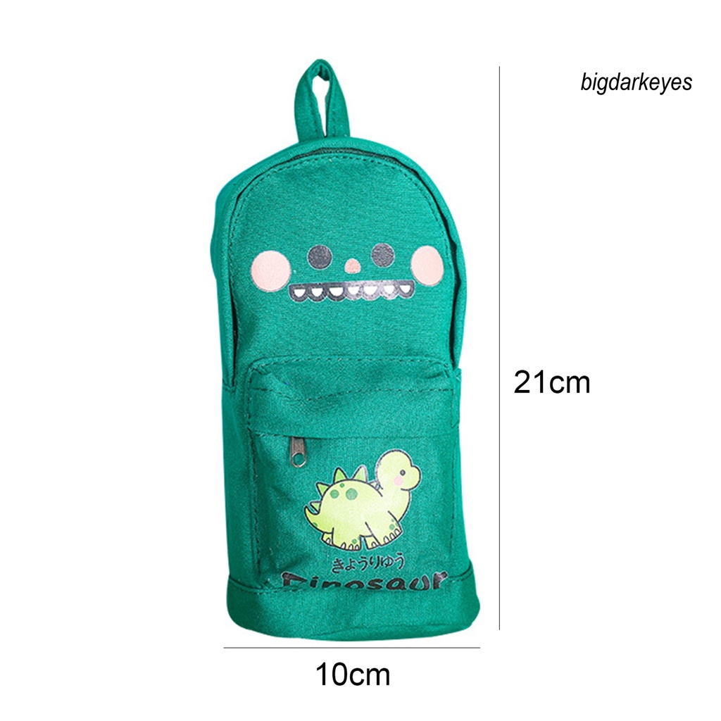 Nyt- Túi Đựng Bút Bằng Vải Canvas Họa Tiết Phi Hành Gia Khủng Long Tên Lửa Hoạt Hình