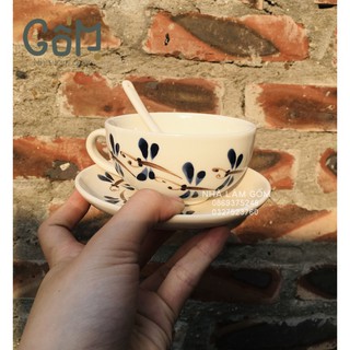 [CÓ VIDEO SP THẬT] ✨Cốc capuchino handmade (sọc/chuồn chuồn)✨