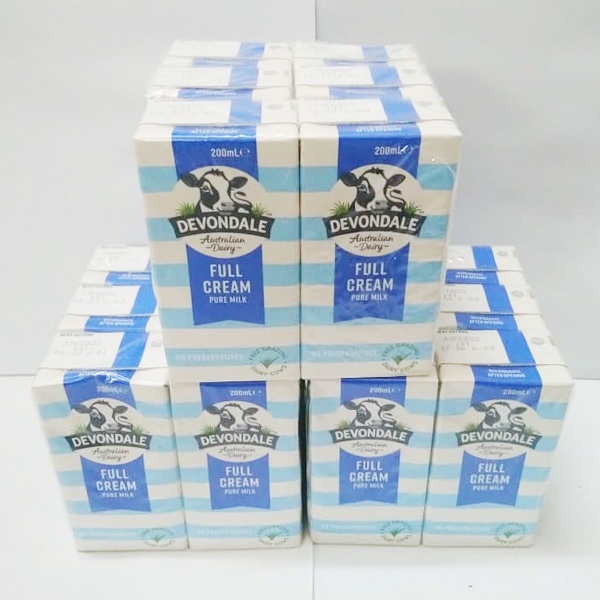 Sữa tươi Devondale nguyên kem hộp 200ml