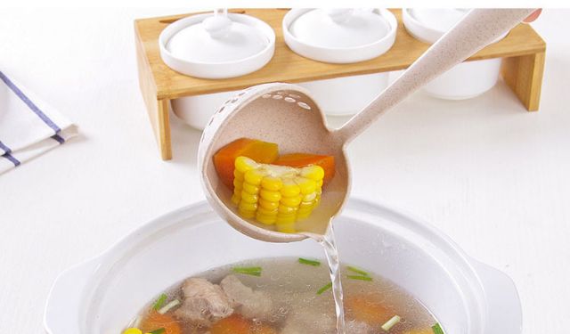 Muôi múc canh lúa mạch 2 trong 1