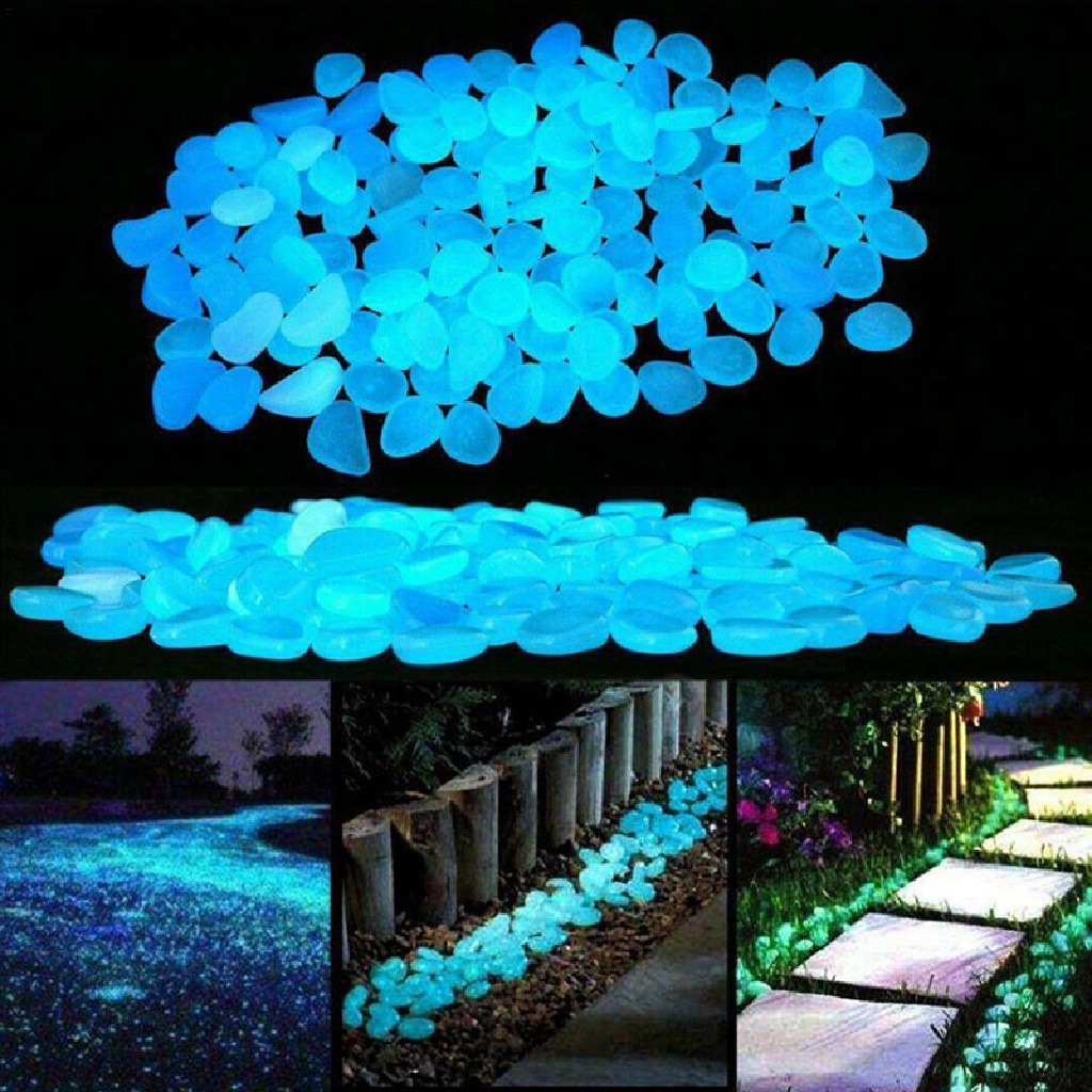 Bộ 50 Viên Đá Dạ Quang Trang Trí Bể Cá