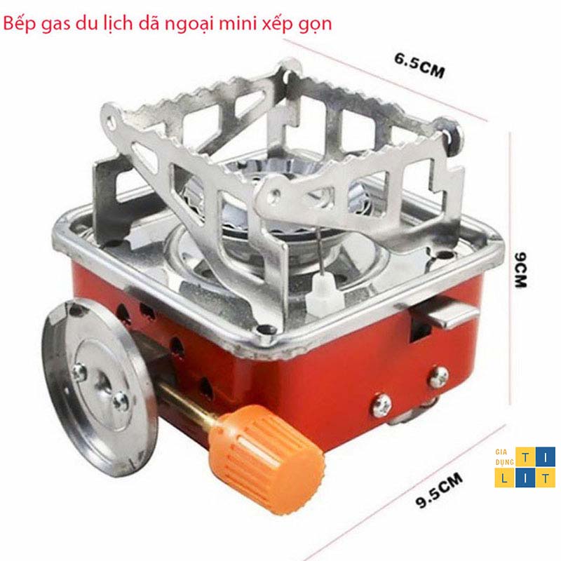 Bếp Ga Du Lịch Mini Siêu Nhỏ Gọn An Toàn Bếp GaS Du Lịch Dã Ngoại Mini Xếp Gọn Có Túi (BẾP GA MINI)