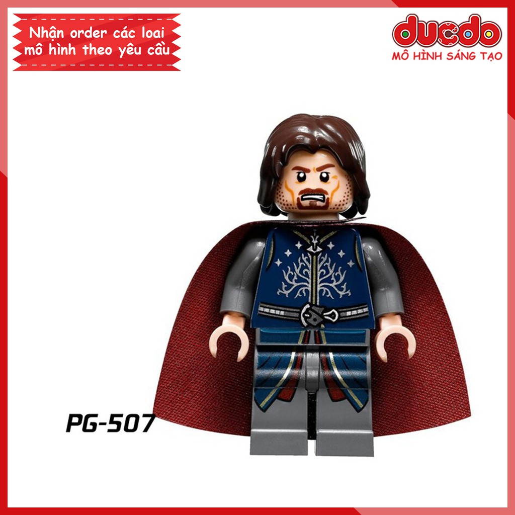 Minifigures Kỵ Binh Rohan phim Chúa Tể Những Chiếc Nhẫn - Đồ chơi Lắp ghép Xếp hình Mô hình Mini POGO PG8031