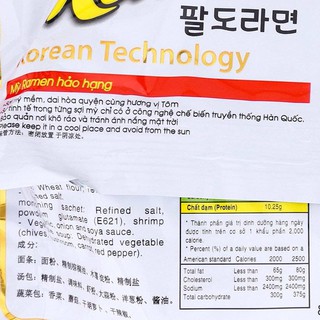 Mì Vị Tôm Paldo Koreno Gói 100g