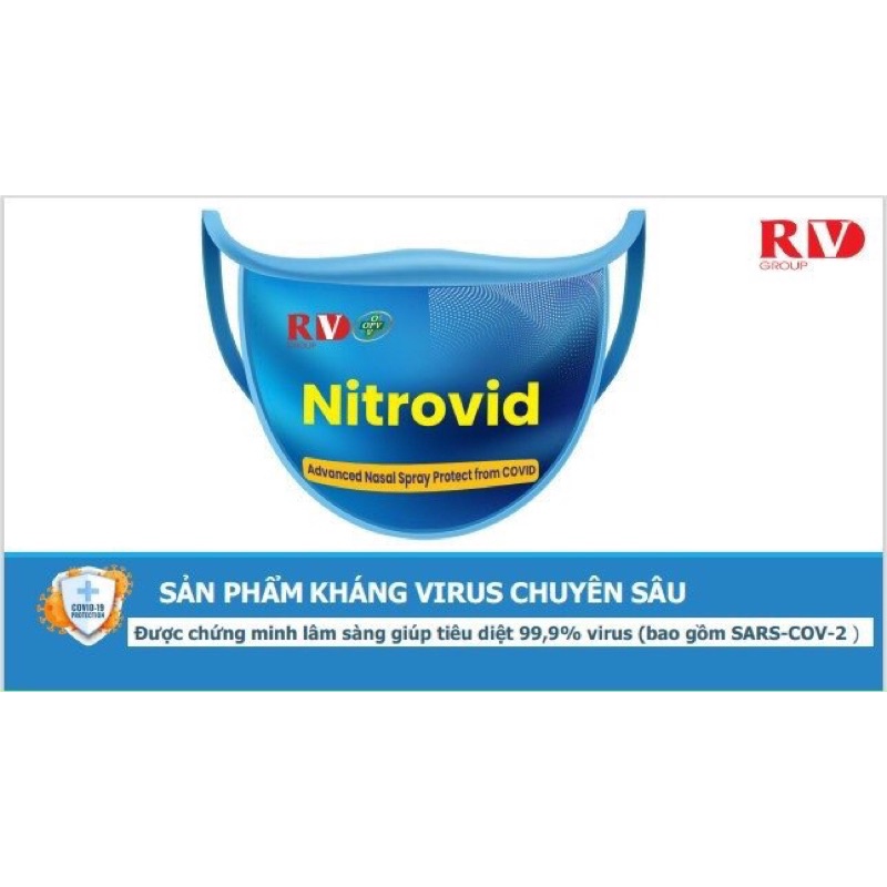 Nitrovid - Khẩu trang dạng xịt ngăn ngừa Covid (Xịt mũi Nitrovid)