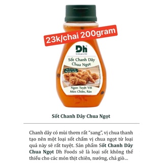 Sốt chanh dây chua ngọt Dh Foods