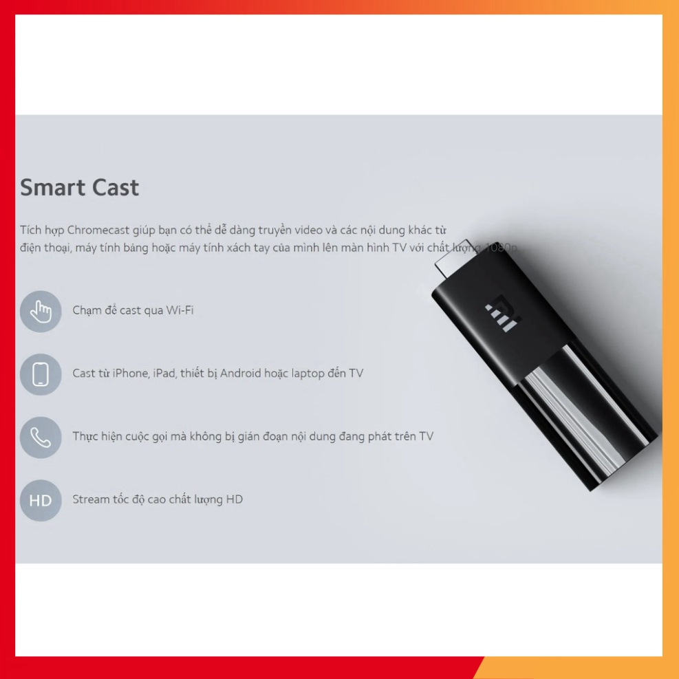 Tivi box Xiaomi Mi TV Stick Bản Quốc Tế Tiếng Việt tìm kiếm giọng nói