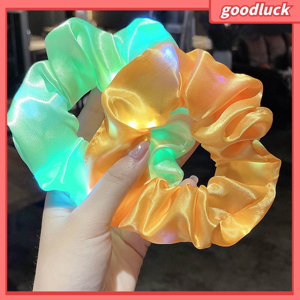 Thời Trang Dây Buộc Tóc Đuôi Ngựa Có Đèn Led Phát Sáng