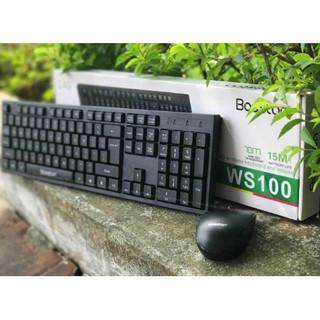 Combo chuột + bàn phím ko dây bosston ws100.
