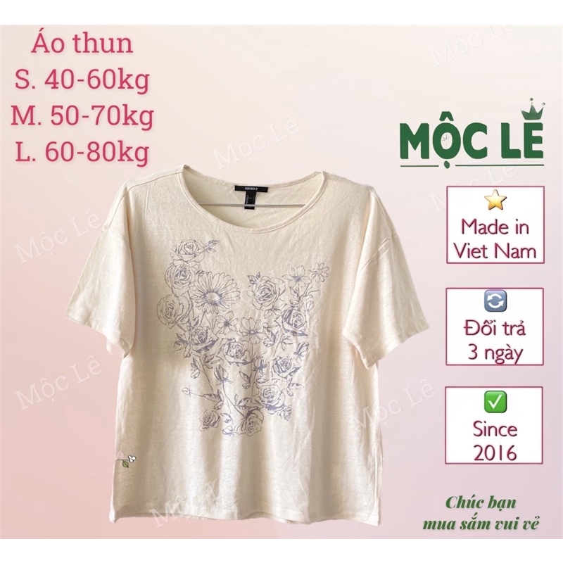 (40-80kg) Áo thun phông nữ tay lỡ phom rộng cánh dơi f21 vnxk màu kem vintage oversize tshirt