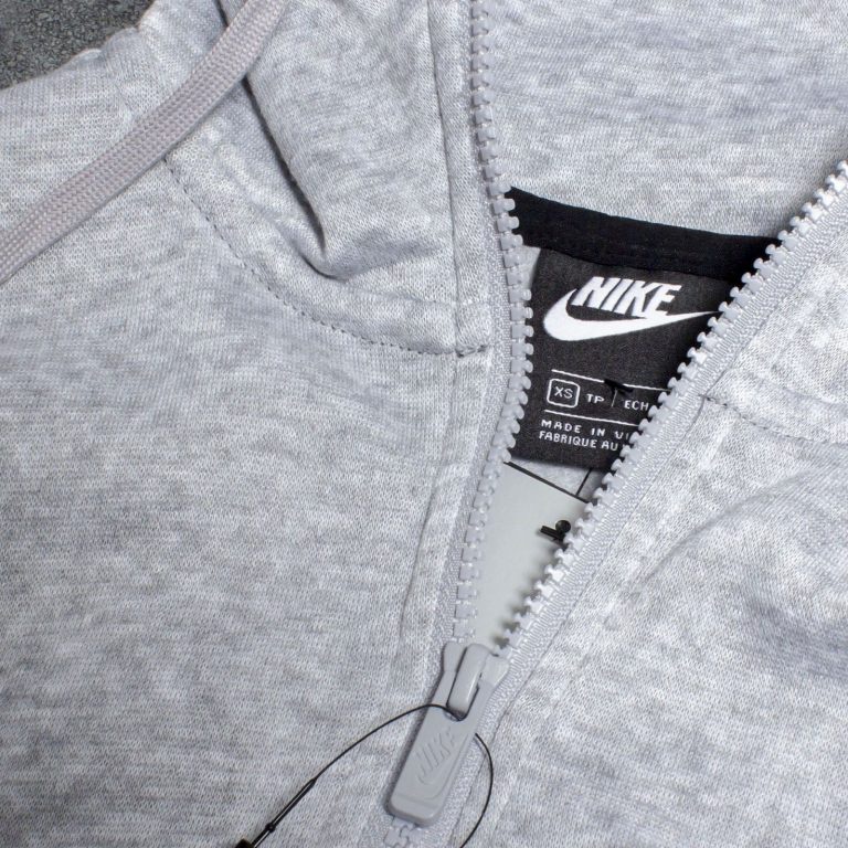 Áo Khoác Nỉ Hoodie Nam Nữ Form Unisex Chính Hãng NIKE CLUB FLEECE PULLOVER - Màu Xám Phối Đen