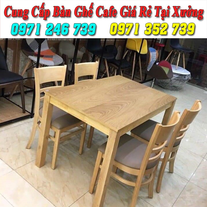 Bàn ghế sofa cafe xưởng sản xuất giá rẻ (bộ 3 ghế,1 bàn)