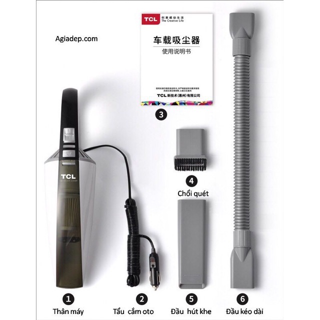 Máy hút bụi cầm tay mini đa năng TCL dùng cho oto xe hơi v.v | BigBuy360 - bigbuy360.vn