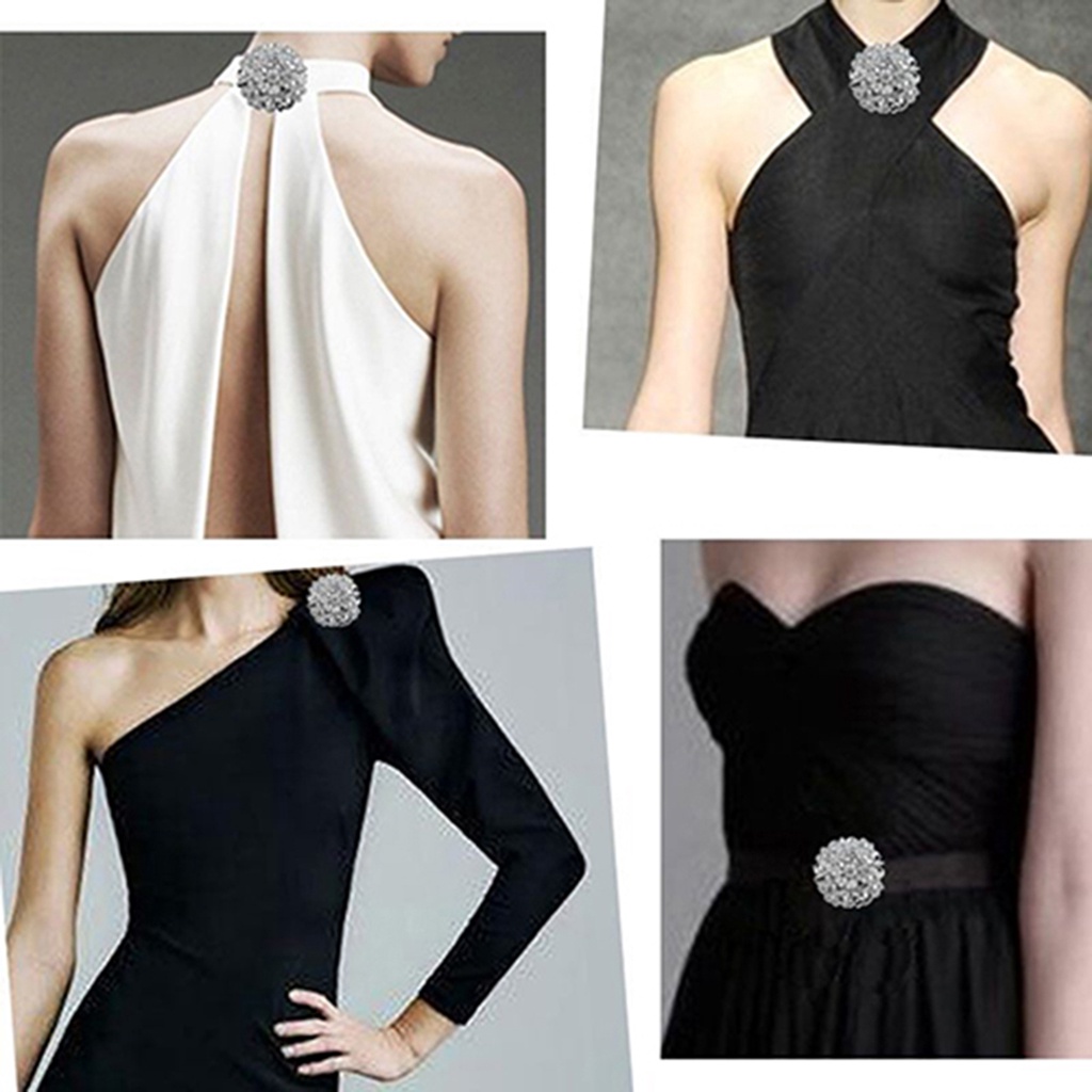 Ghim Cài Áo Hình Trái Tim Đính Đá Nhân Tạo Thời Trang Cho Nữ