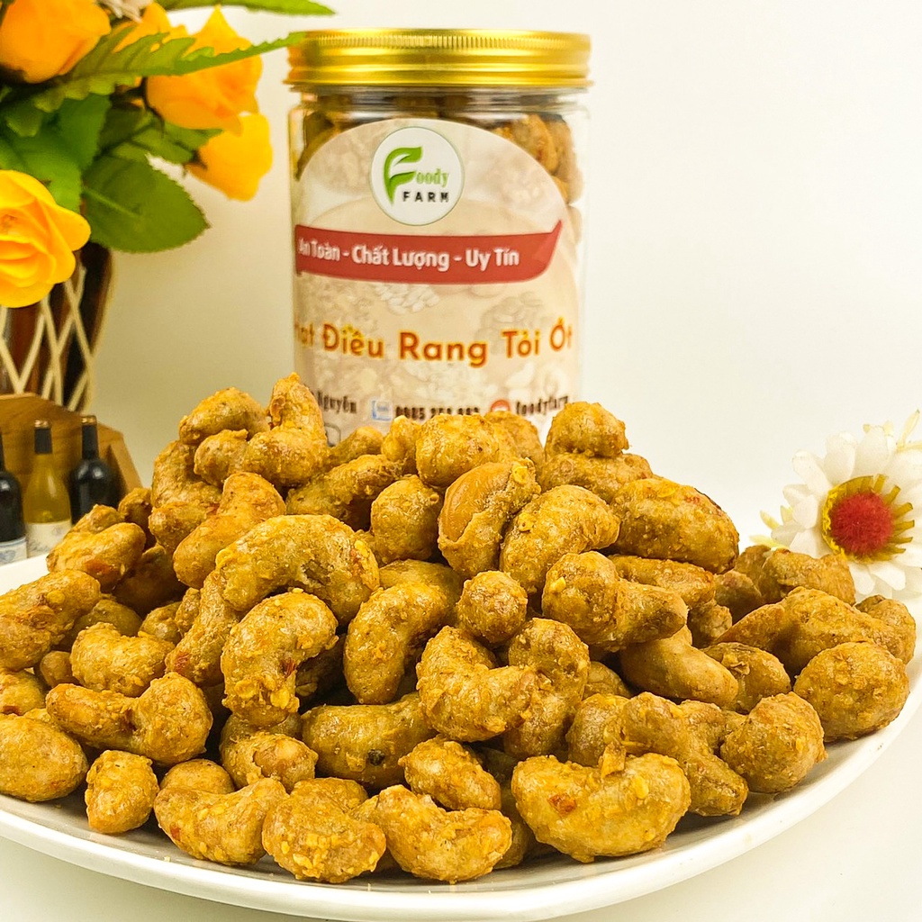 Hạt Điều Rang Tỏi Ớt Đặc Sản Bình Phước (500gr)