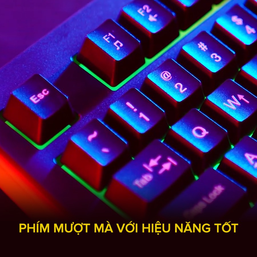 Bàn Phím Gaming HAVIT KB866L, 104 Phím, Led Backlit Rainbow, Thiết Kế Công Thái Học - Chính Hãng BH 12 Tháng Dizigear