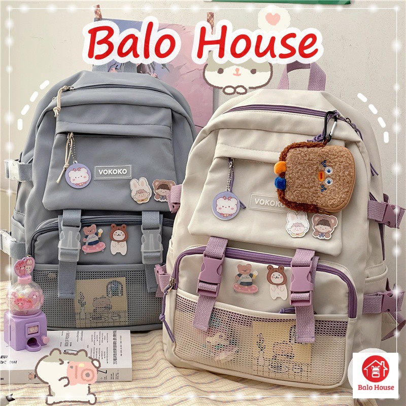 Balo Ulzzang Nhỏ Gọn Tặng Sticker - Balo House BL2102