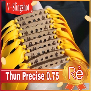 [Giá Rẻ] Dây Thun Precise V3 0.75mm - 0.7mm ( Dây Thun Ná Cao Su 0.75 - 0.7 ) Da 3 Lỗ Màu Vàng Chính Hãng