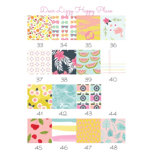 Dear Lizzy Happy Place - Giấy hoạ tiết scrapbook, exploding box, thiệp