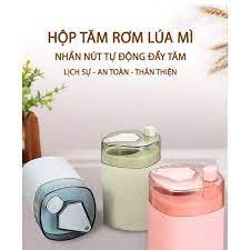 Lọ, hộp, hũ đựng tăm nút bật tự động PINK188 [FREESHIP] Pink Xinh Decor đồ đựng tăm lúa mạch