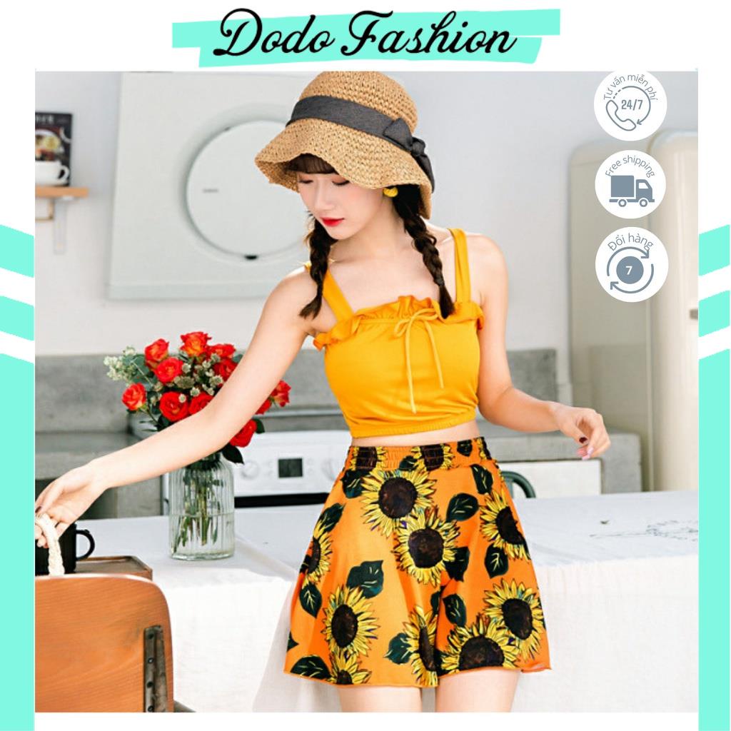 Bikini basic kín đáo đi biển, Đồ bơi 2 mảnh dễ thương, set bikini cho người ngực nhỏ, bikini cho bé giá rẻ- DODO FASHION