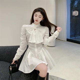 đầm tiểu thư/đầm cổ nơ/đầm sơ mi