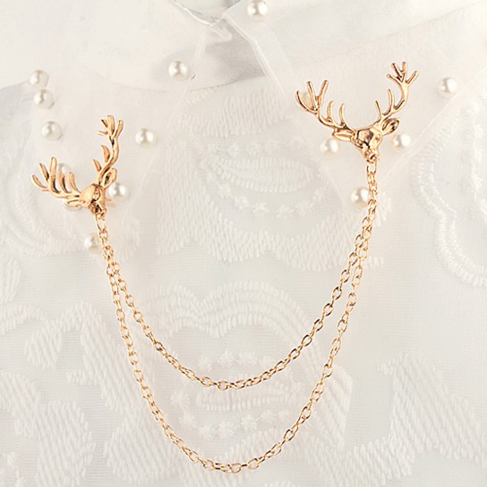 Ghim cài áo hình đầu hươu thời trang cho nam nữ