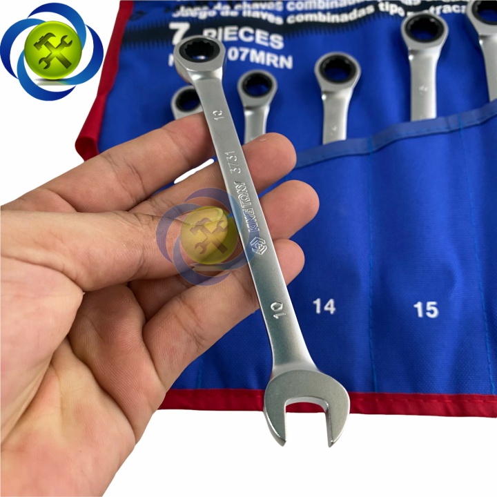 Bộ cờ lê vòng miệng tự động 7 chi tiết Kingtony 12107MRN (10 - 19mm)