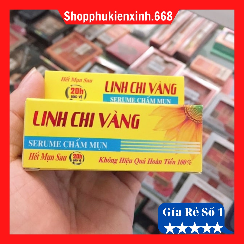 [ Hết Sạch Mụn Sau 20h ] Serum Chấm Mụn Linh Chi Vàng - Hết Sạch Mụn Sau 20h