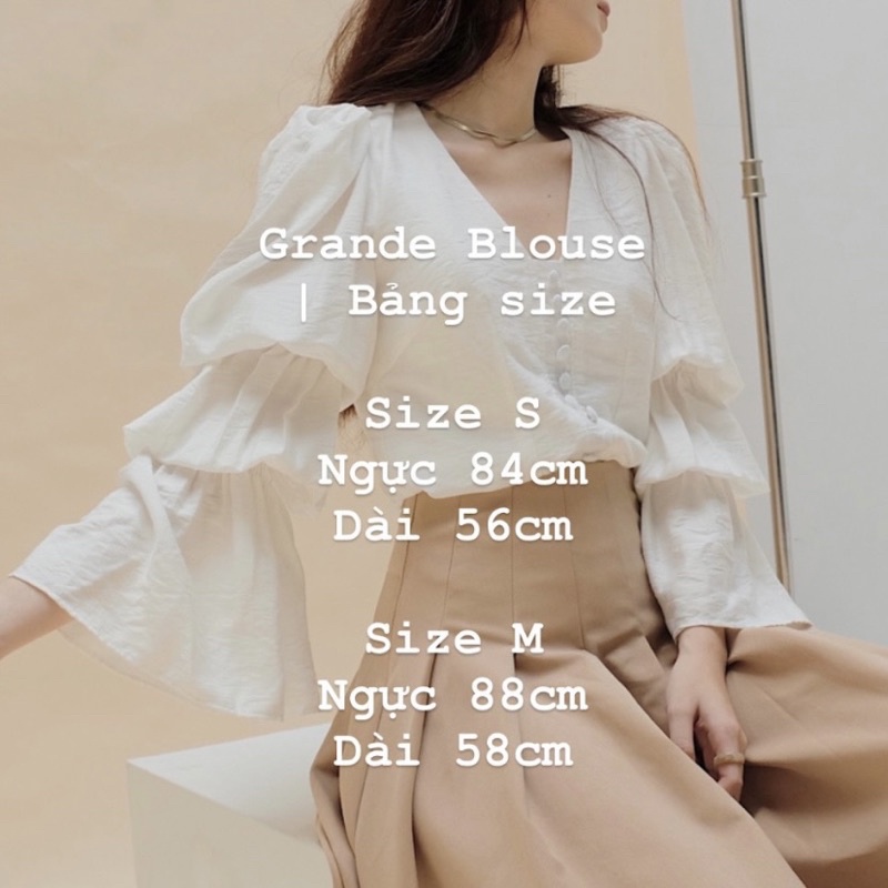Áo tay bồng LAMUSE thiết kế sang chảnh (Grande Blouse)