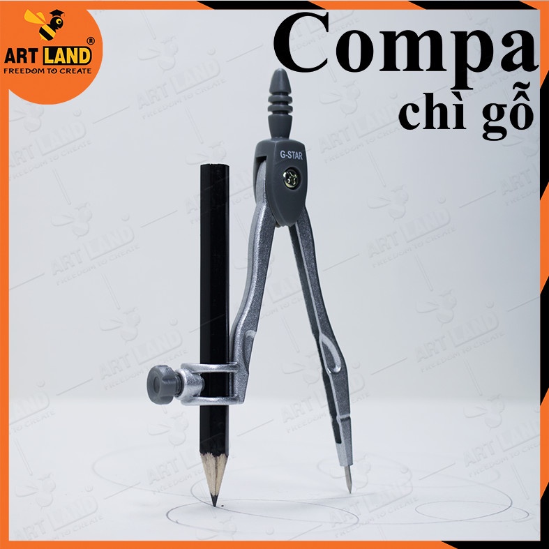 Compa G-Star vẽ nên những đường cong tuyệt mỹ 2 loại Compa Gắn Chì Gỗ và Compa Chì Bấm