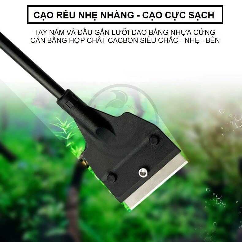 Cạo Rêu Bể Cá Chất Liệu Cacbon Nhẹ - Bền - Đẹp | Cạo Rêu Vệ Sinh Bể