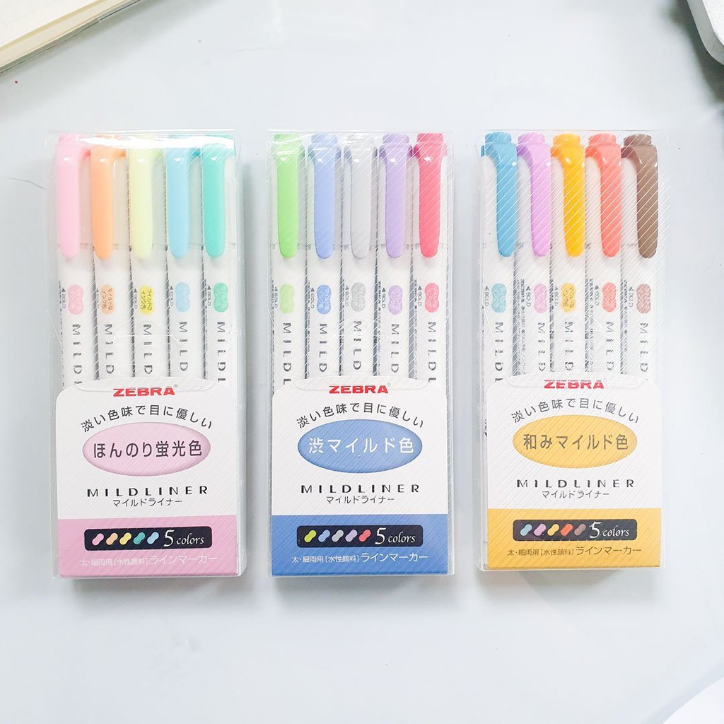 [CRABIT DEAL] Bút đánh dấu hai đầu Zebra Mildliner Nhật Bản - Bút highlight Mildliner [GIÁ TẬN XƯỞNG]